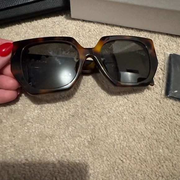 Celine Brown Sunglasses with Black Case - Picture 2 of 8